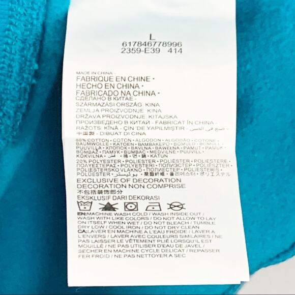 NWT Nike Teal Air Jordan Sweatshirt L - Picture 4 of 10